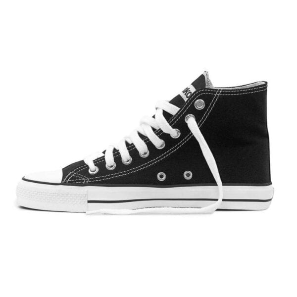 etiko high top sneakers black & white