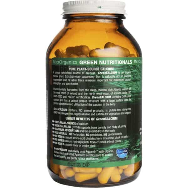 green nutritionals calcium vegan capsules