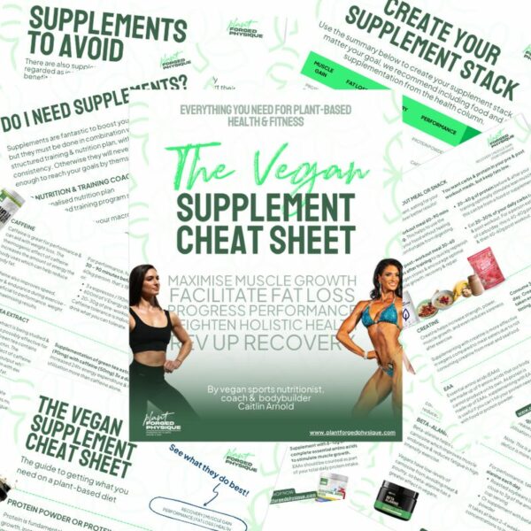 the vegan supplement cheat sheet